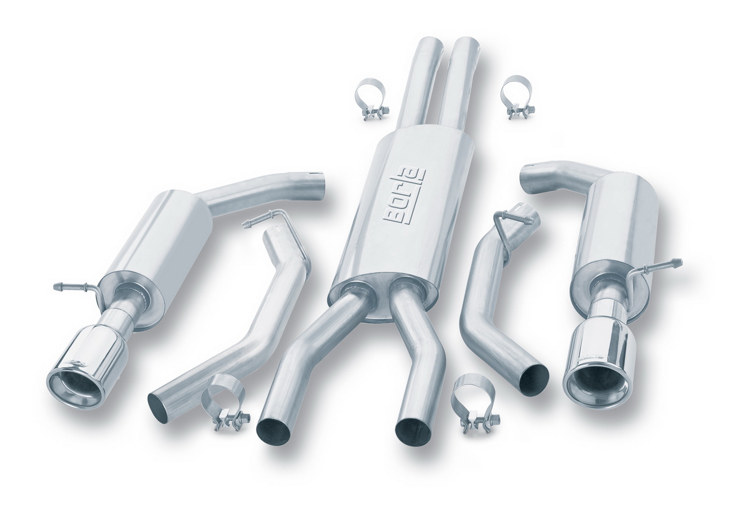Borla Touring Cat-Back Exhaust for 2002 Thunderbird 3.9L V8 Auto Trans RWD 2-Dr