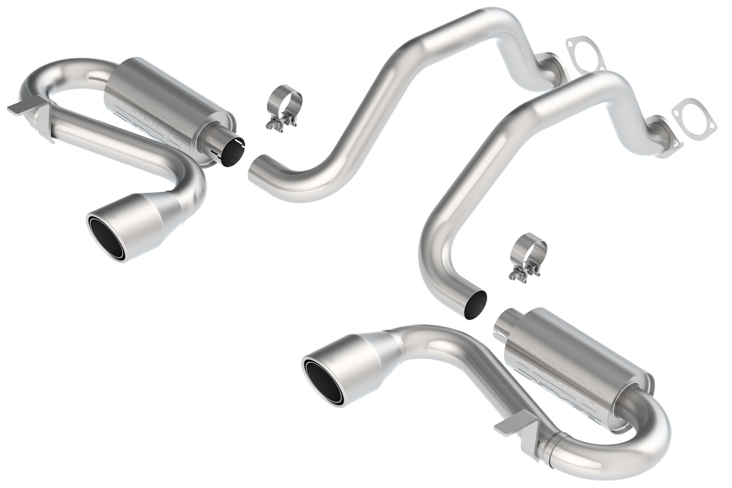 Borla 140017 - S-Type Stainless Steel Dual Cat-Back Exhaust System