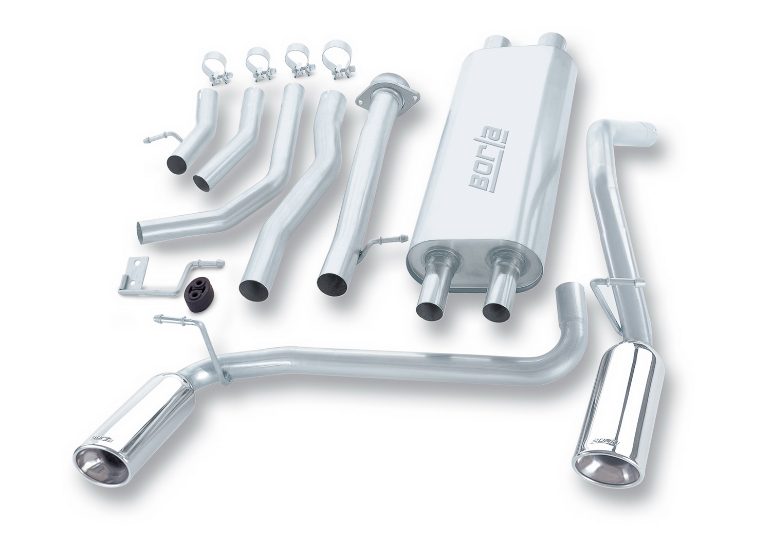 Borla 140037 - Touring Stainless Steel Dual Cat-Back Exhaust System