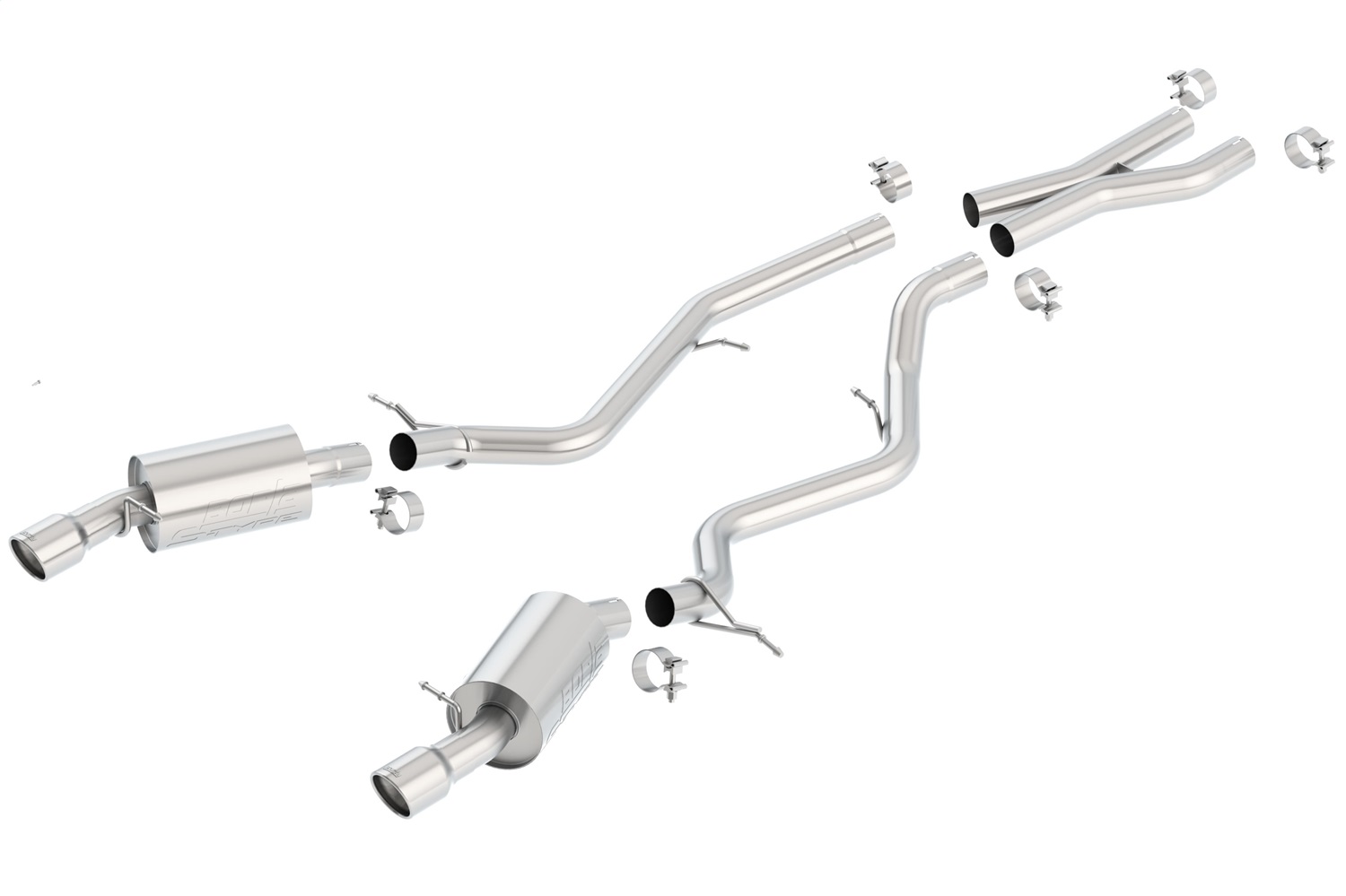 Borla 140276 - S-Type Stainless Steel Dual Cat-Back Exhaust System