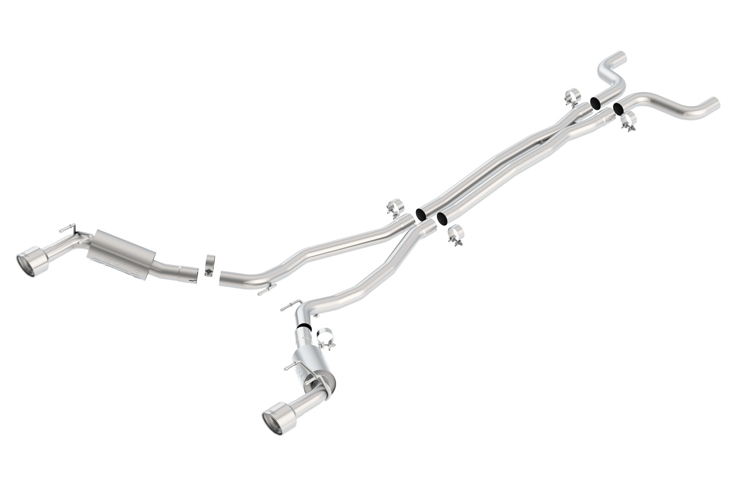 Borla 140280 - S-Type Stainless Steel Dual Cat-Back Exhaust System