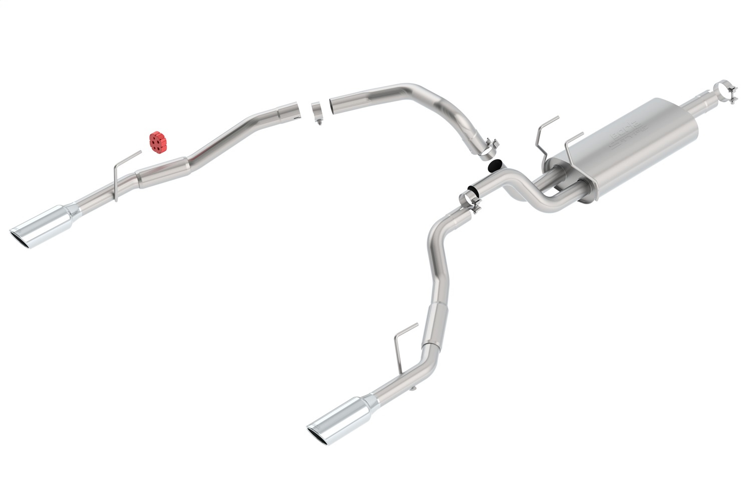 Borla 140308 - S-Type Stainless Steel Dual Cat-Back Exhaust System