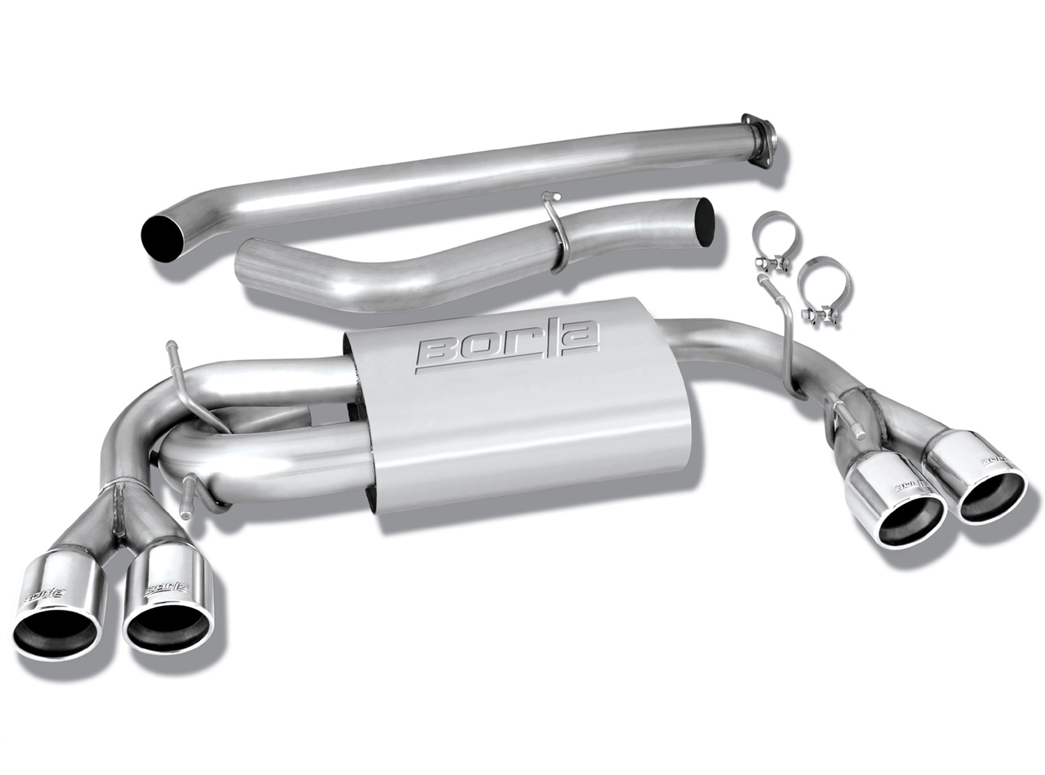 Borla 140312 - S-Type Stainless Steel Single Cat-Back Exhaust System
