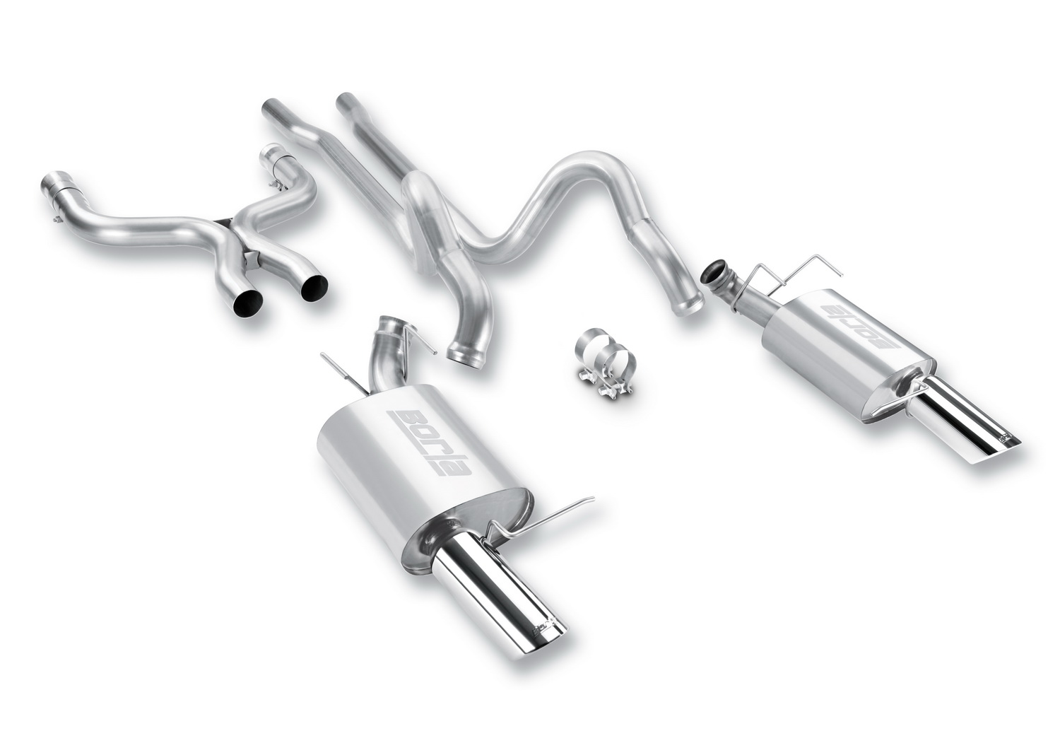Borla 140372 - ATAK Stainless Steel Dual Cat-Back Exhaust System