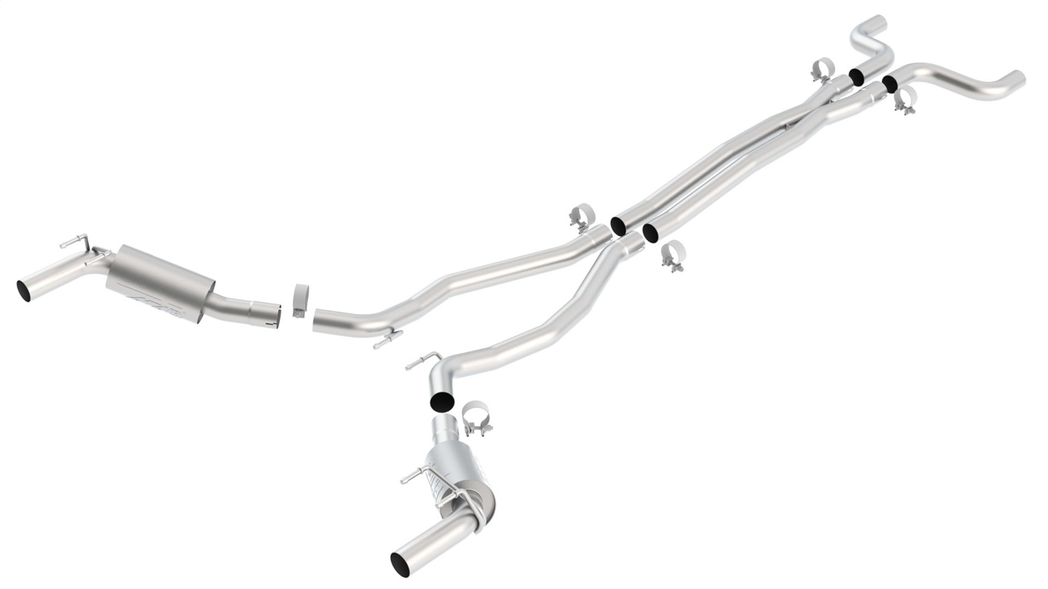 Borla 140378 - ATAK Stainless Steel Dual Cat-Back Exhaust System
