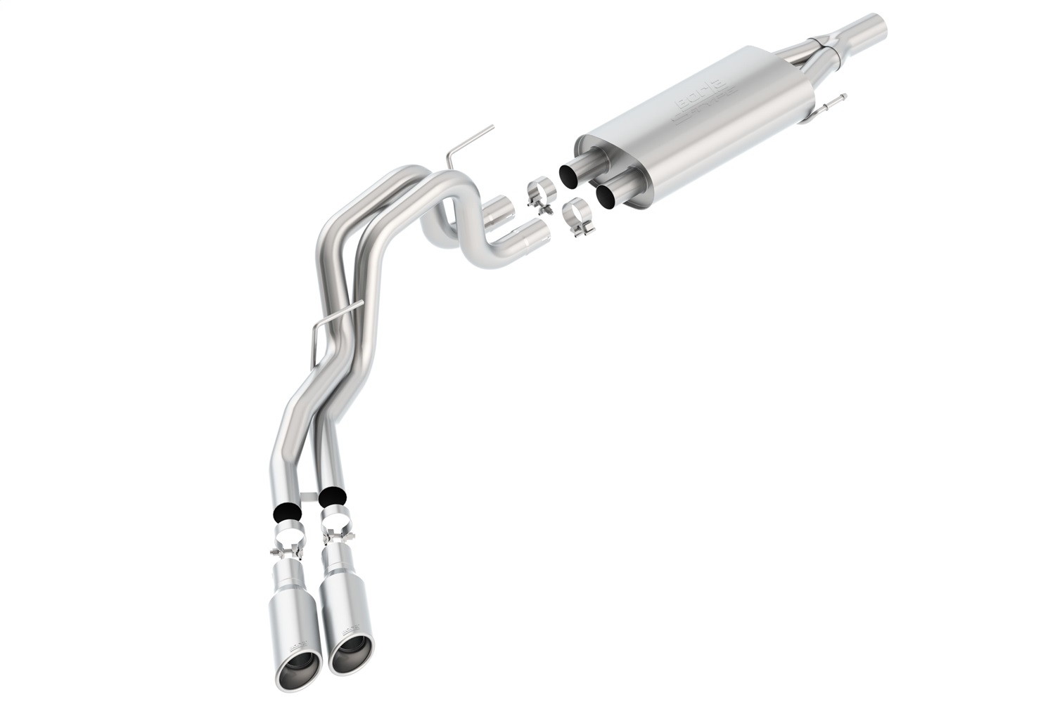 Borla 140383 - S-Type Stainless Steel Dual Cat-Back Exhaust System