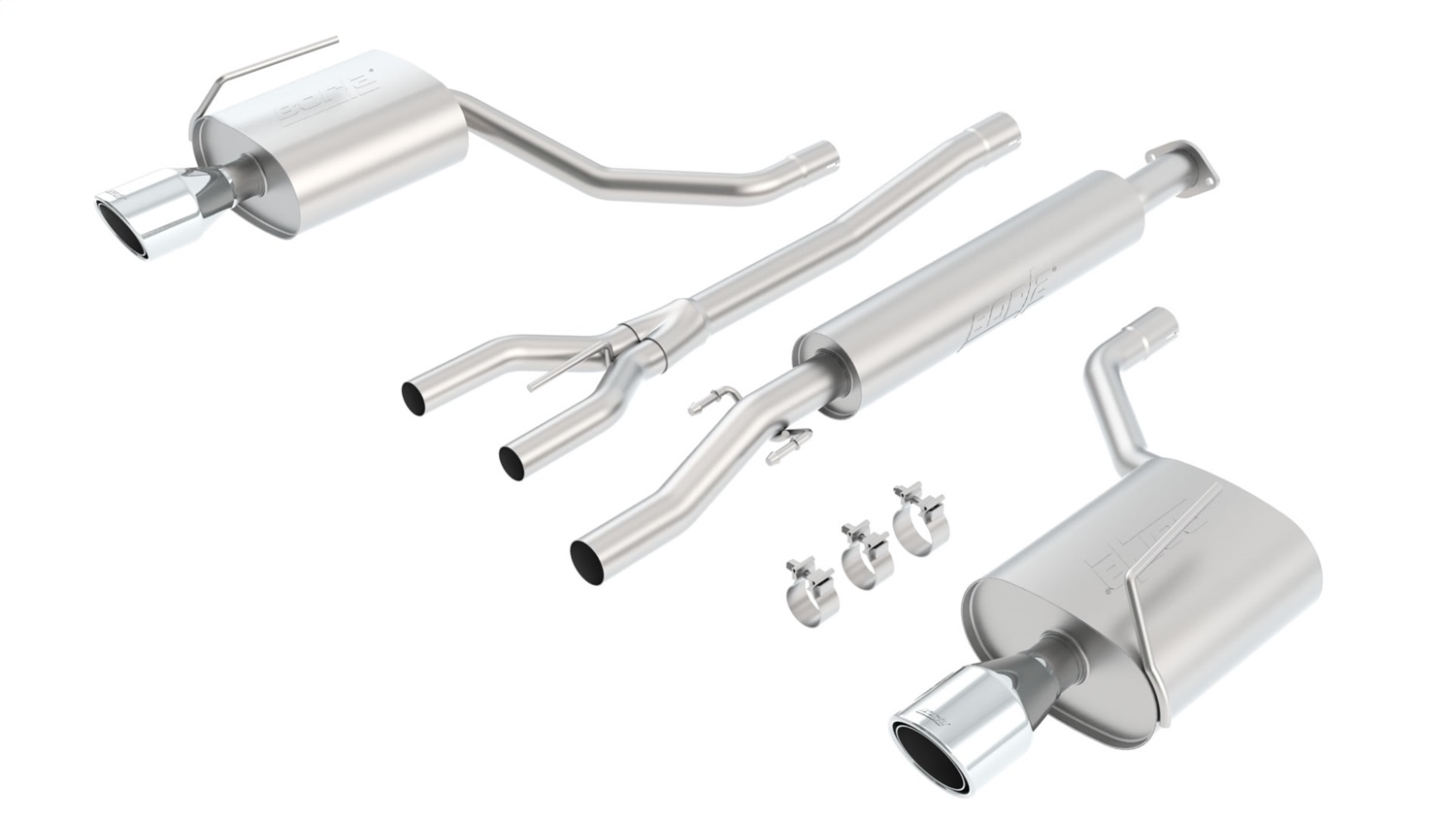 Borla 140386 - S-Type Stainless Steel Single Cat-Back Exhaust System