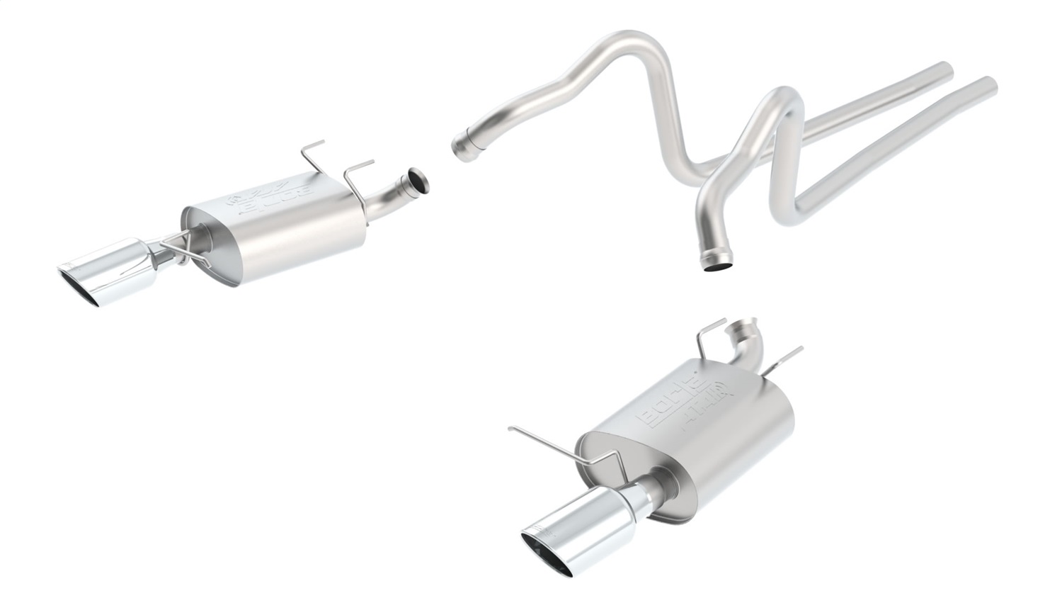 Borla 140398 - ATAK Stainless Steel Dual Cat-Back Exhaust System