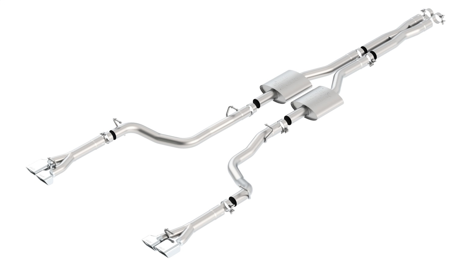 Borla 140436 - ATAK Stainless Steel Dual Cat-Back Exhaust System