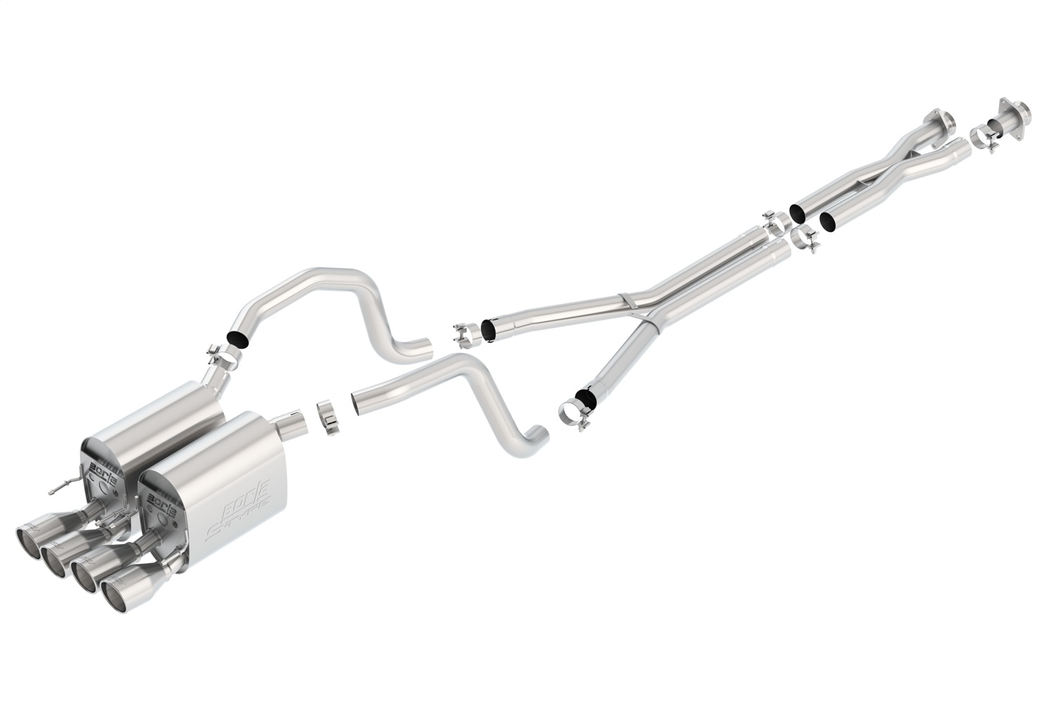 Borla 140452 S-Type II Cat-Back Exhaust System Fits 05-08 Corvette