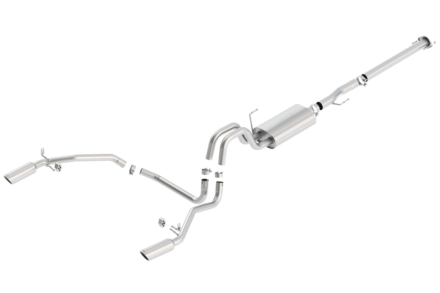 Borla 140466 - S-Type Stainless Steel Dual Cat-Back Exhaust System