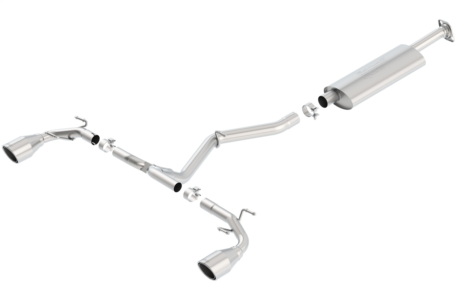 Borla 140496 - S-Type Stainless Steel Single Cat-Back Exhaust System