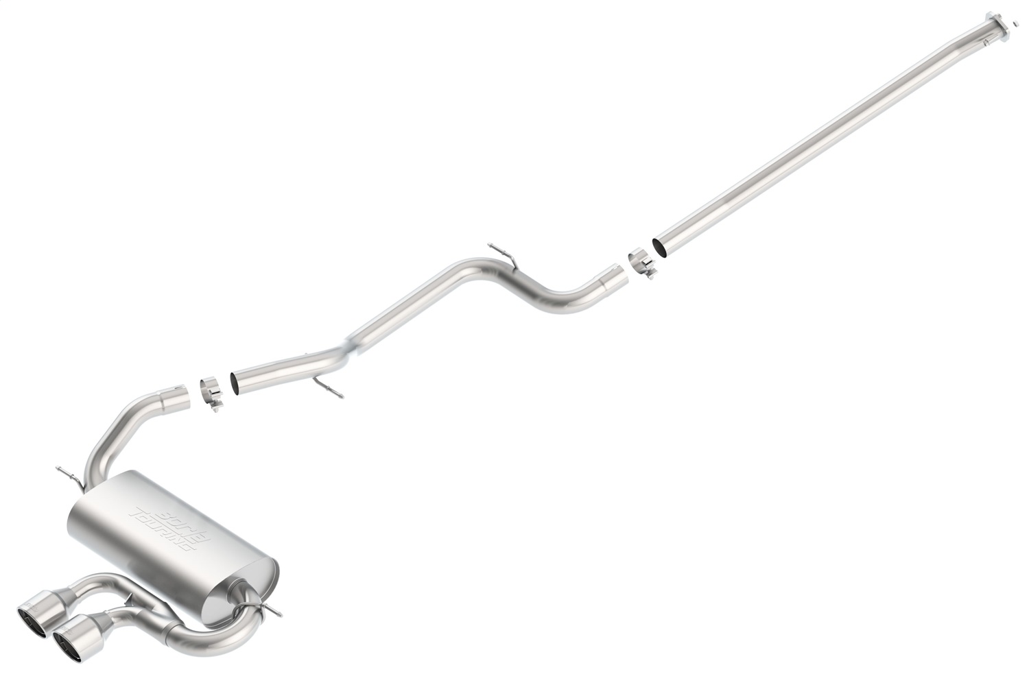 Borla 140504 - Touring Stainless Steel Single Cat-Back Exhaust System