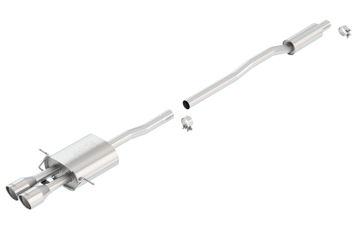 Borla 140517 - S-Type Stainless Steel Single Cat-Back Exhaust System