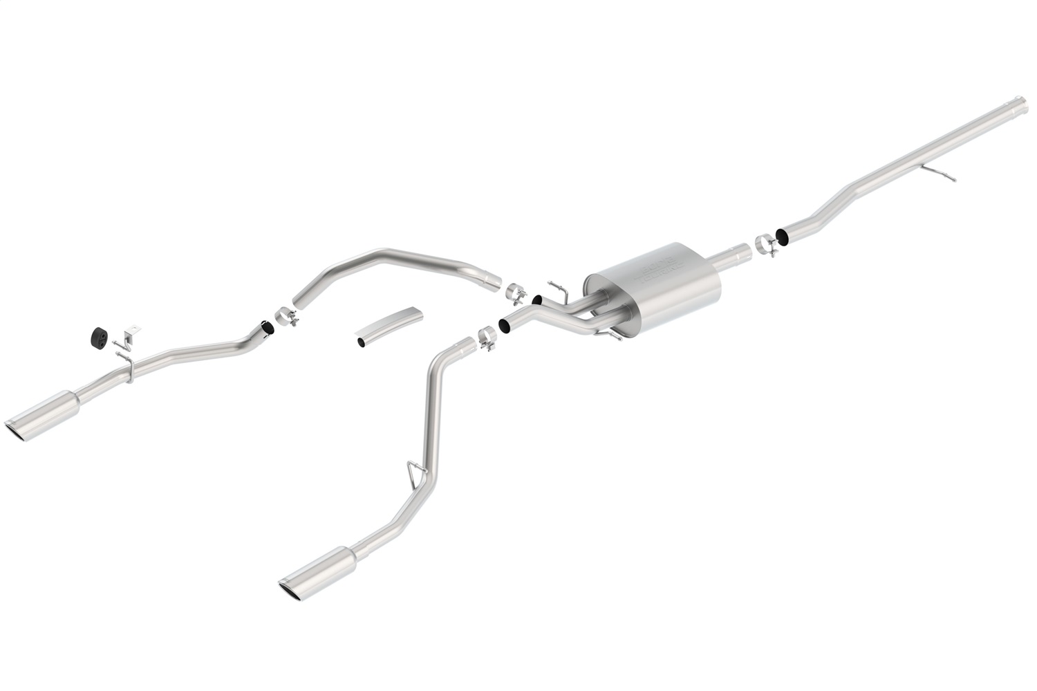 Borla 140535 - Touring Single Cat-Back Exhaust System (Split Rear Exit)