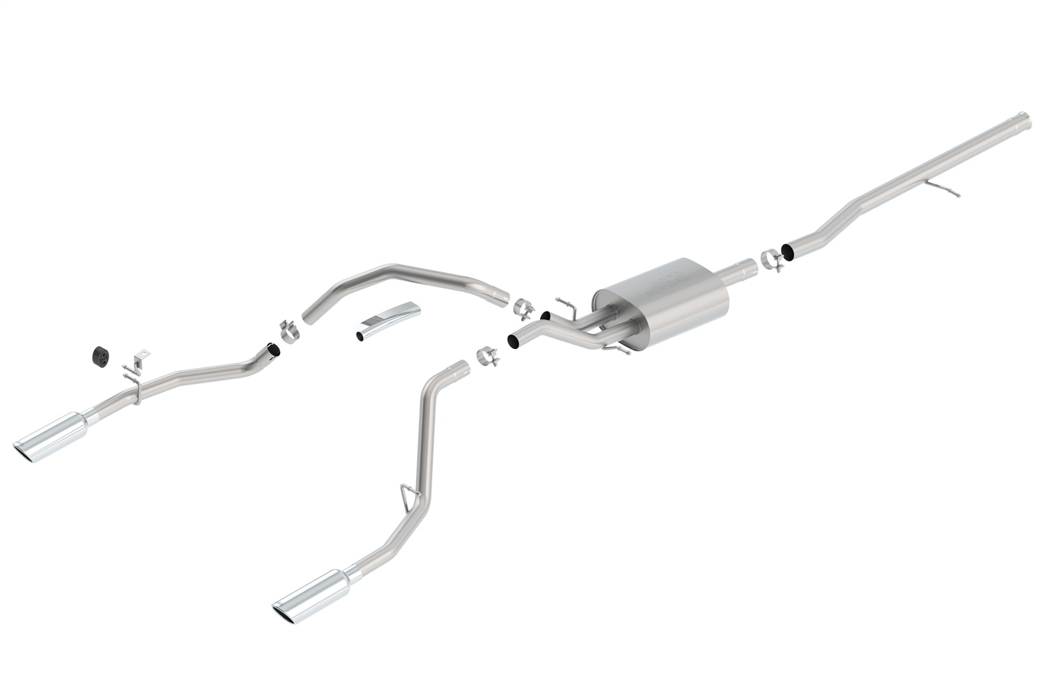 Borla 140536 - S-Type Stainless Steel Single Cat-Back Exhaust System
