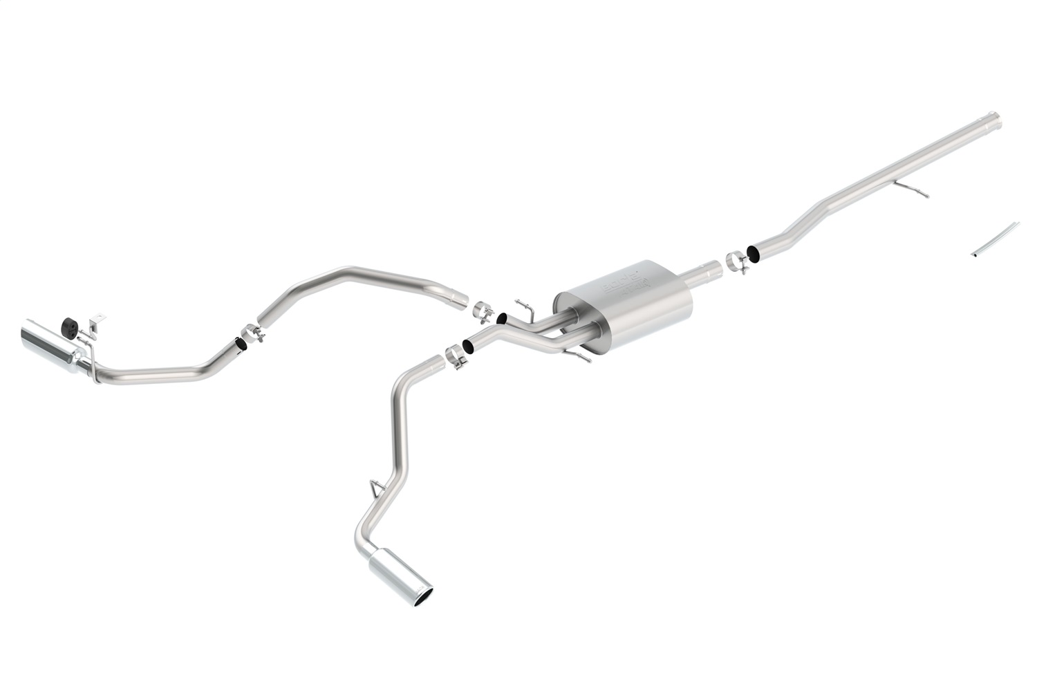Borla 140546 - ATAK Single Cat-Back Exhaust System (Split Side Exit)