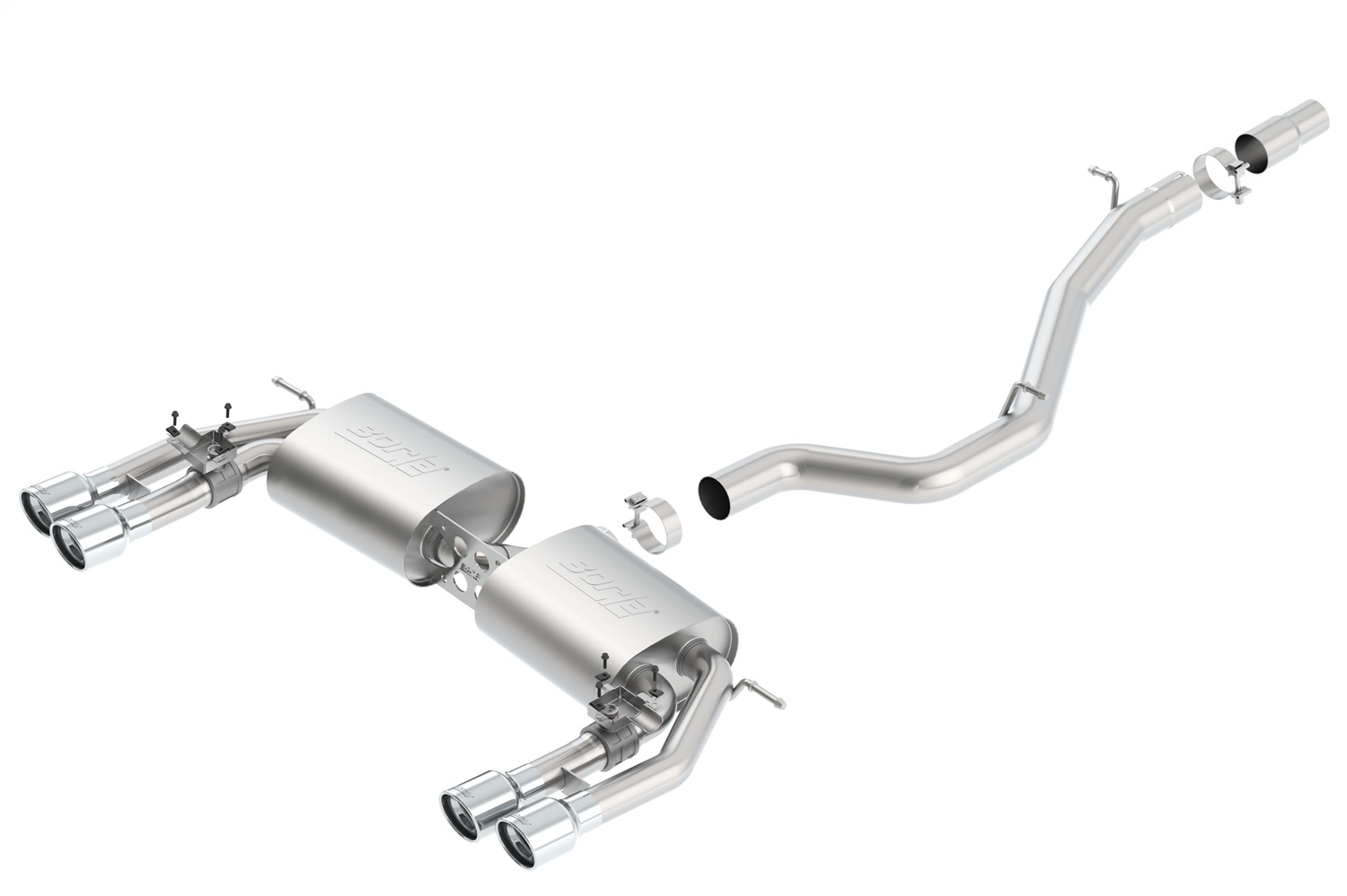 Borla 140631 S-Type Cat-Back Exhaust System Fits 15-20 S3