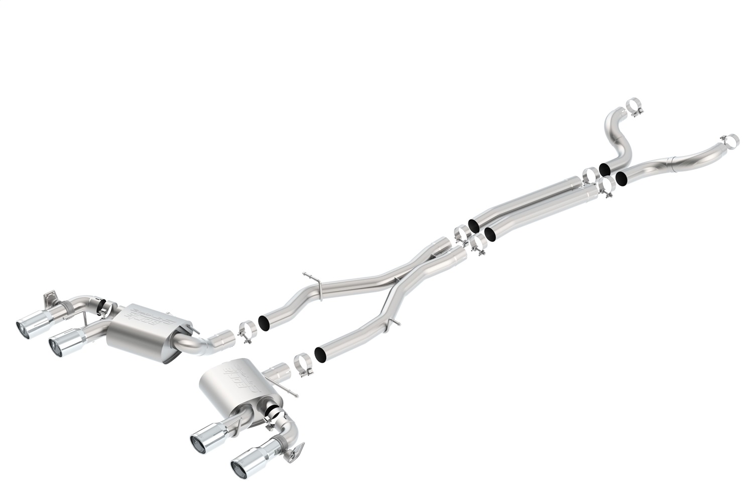 Borla 140726 S-Type Cat-Back Exhaust System Fits 17-24 Camaro