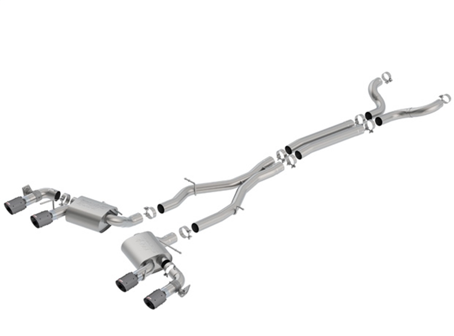 Borla 140726CFBA S-Type Cat-Back Exhaust System Fits 17-23 Camaro