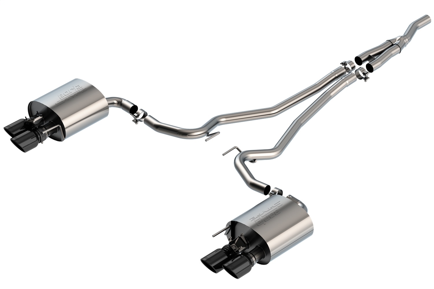 Borla 140827BC S-Type Cat-Back Exhaust System Fits 19-23 Mustang