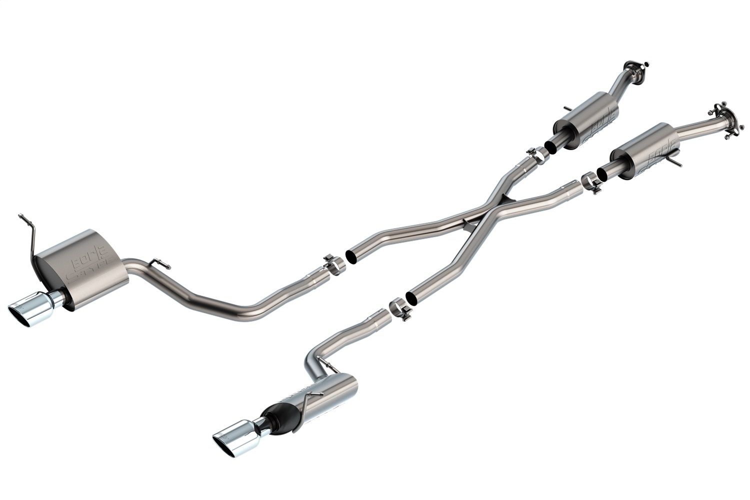 Borla 140835 S-Type Cat-Back Exhaust System Fits 14-21 Grand Cherokee (WK2)