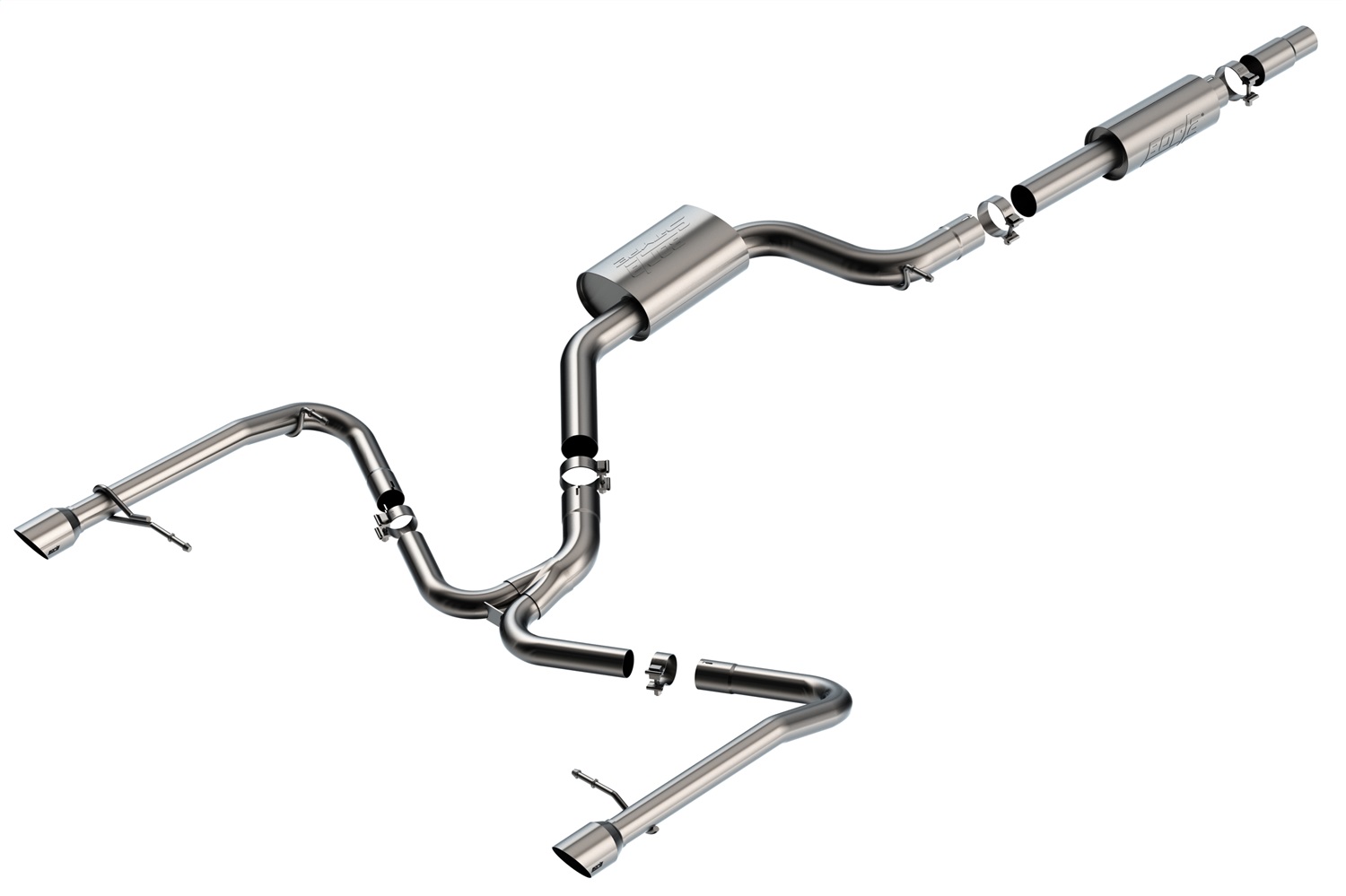 Borla 140850SB S-Type Cat-Back Exhaust System Fits 19-21 Jetta