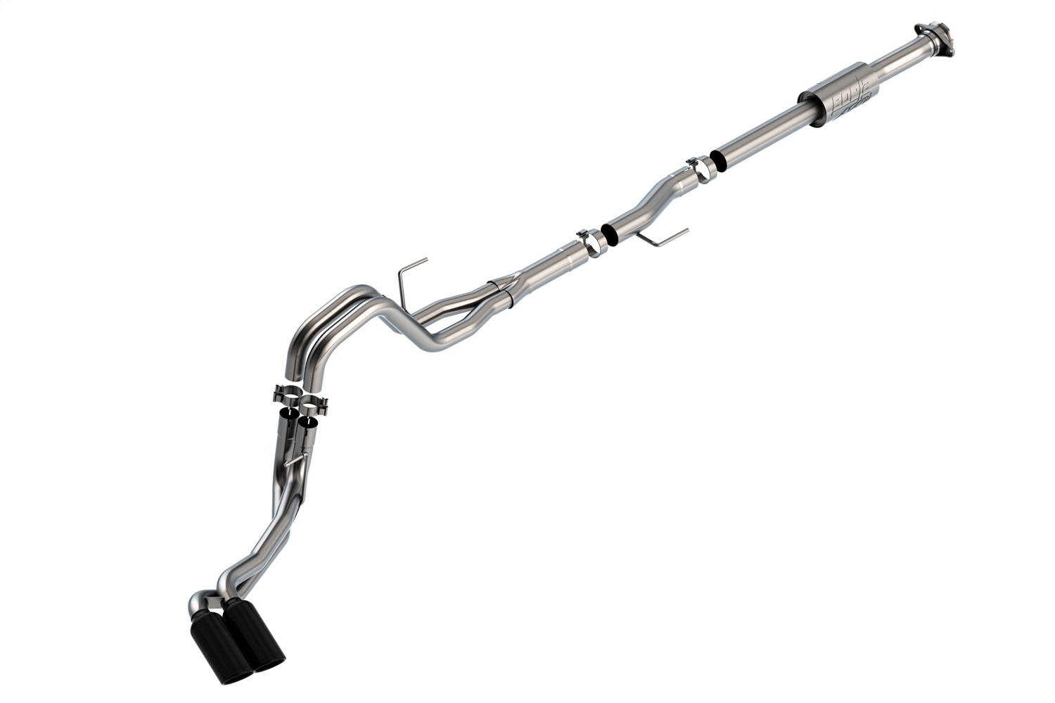 Borla Fit F-150 2021 2.7L/3.5L 4DR CC SB EC STB 3/2.25 DSE CB AK BLK CHR Tips