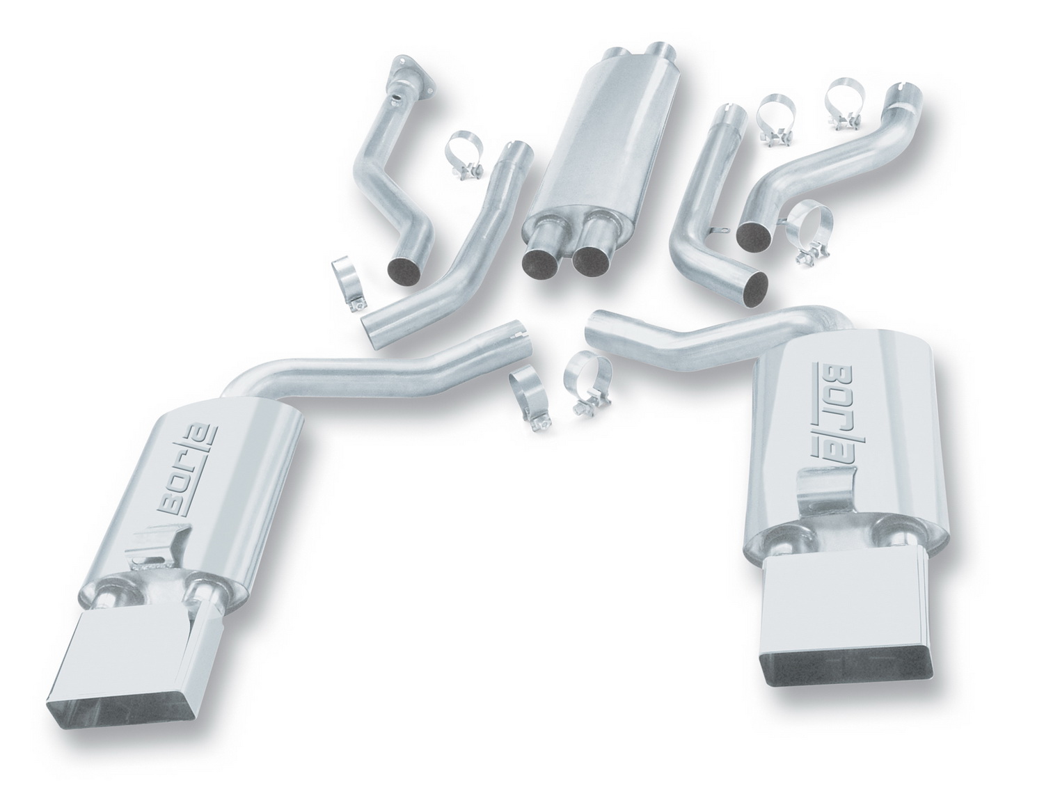 Borla 14385 - S-Type Stainless Steel Dual Cat-Back Exhaust System