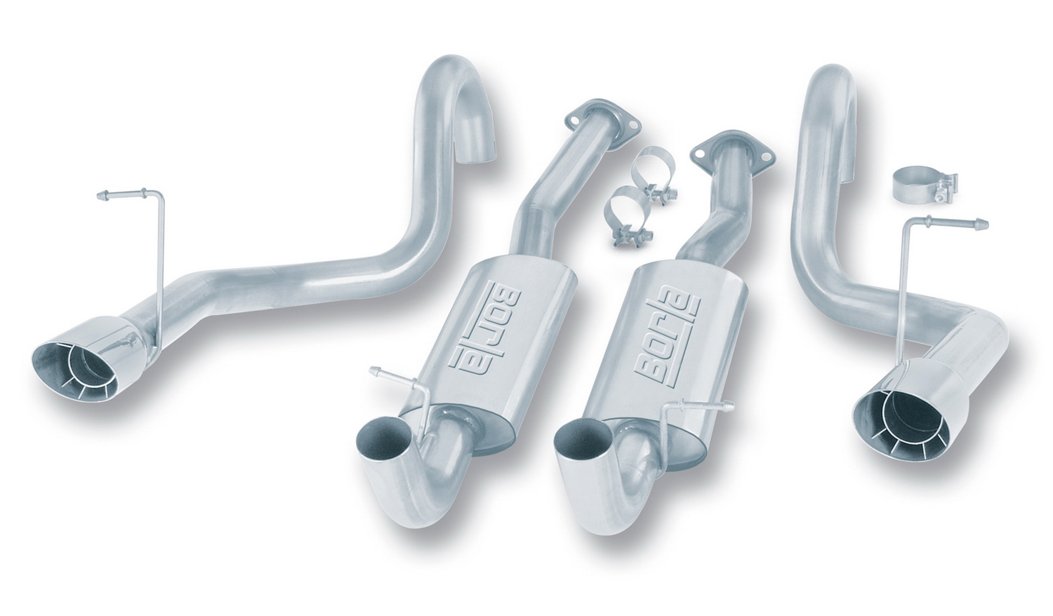 Borla 14445 - S-Type Stainless Steel Dual Cat-Back Exhaust System