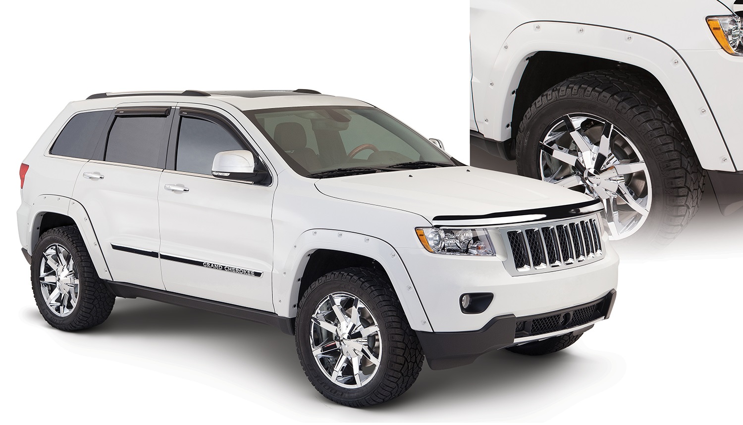 Bushwacker 10927-02 Pocket Style 4 PC Fender Flares Fits 11