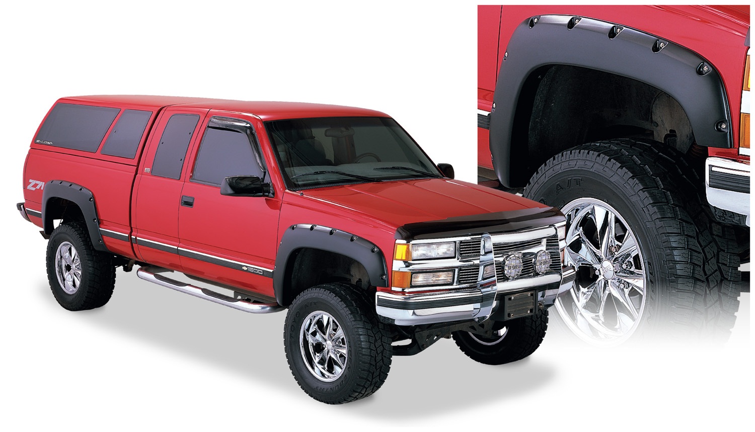 thumbnail image 2 of Bushwacker 10080-02 Fender Flares Pocket Style 2Pc Rear 2 of 9