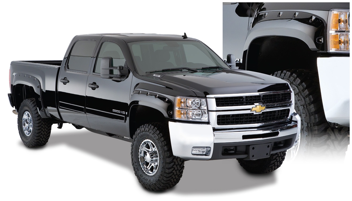 Bushwacker 4094902 CutOut Fender Flares Fits 1314 Silverado 2500
