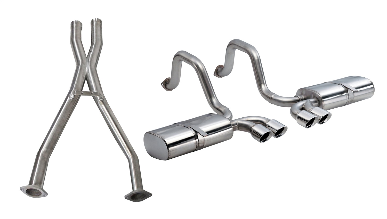 Corsa Performance 14111CB Sport Cat-Back Exhaust System Fits 97-04 Corvette