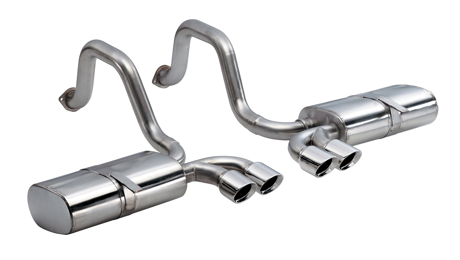 Corsa for 97-04 Chevrolet Corvette C5 Z06 5.7L V8 Polished Sport Axle-Back