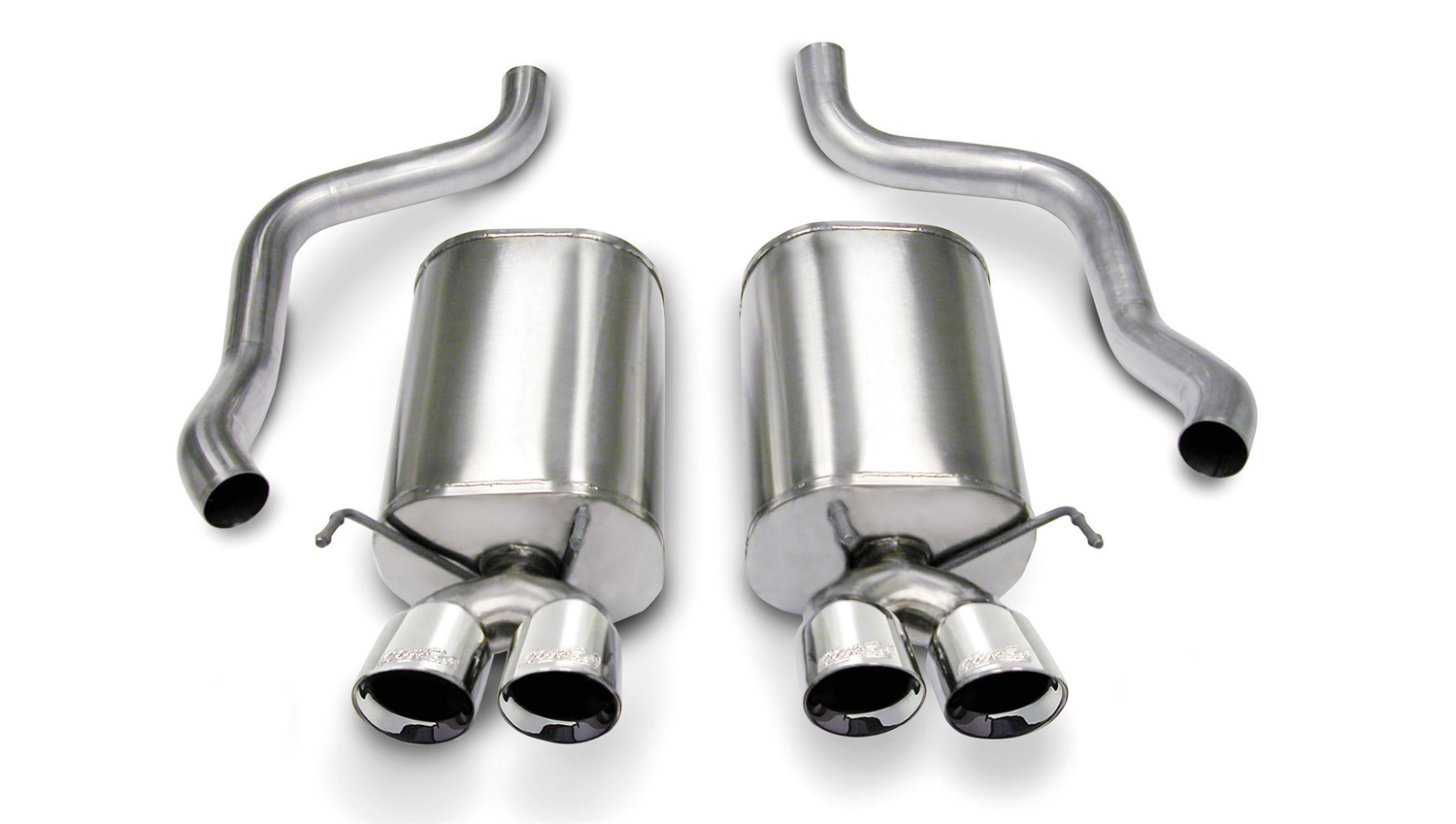 Corsa for 05-08 Chevrolet Corvette C6 6.0L V8 Polished Sport Axle-Back Exhaust
