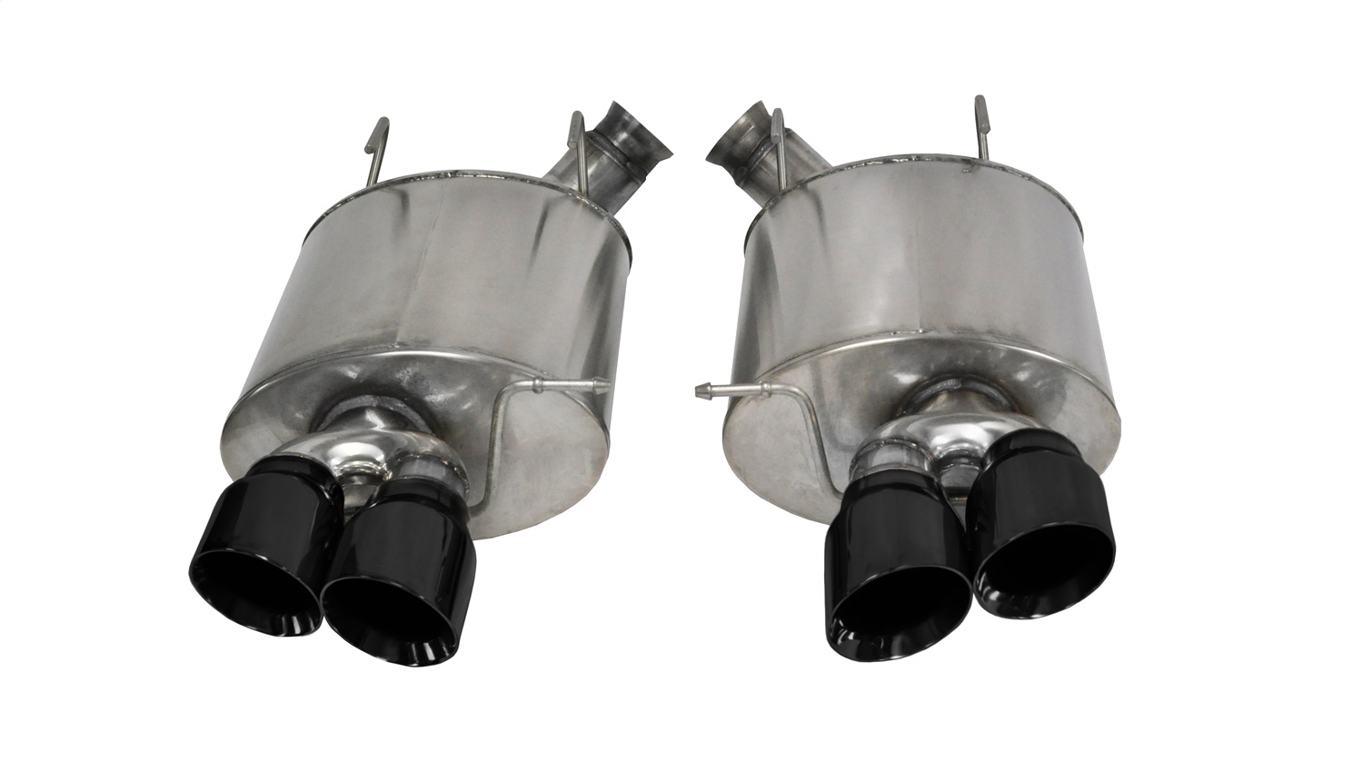 Corsa for 13-13 Ford Mustang Shelby GT500 5.8L V8 Black Sport Axle-Back Exhaust