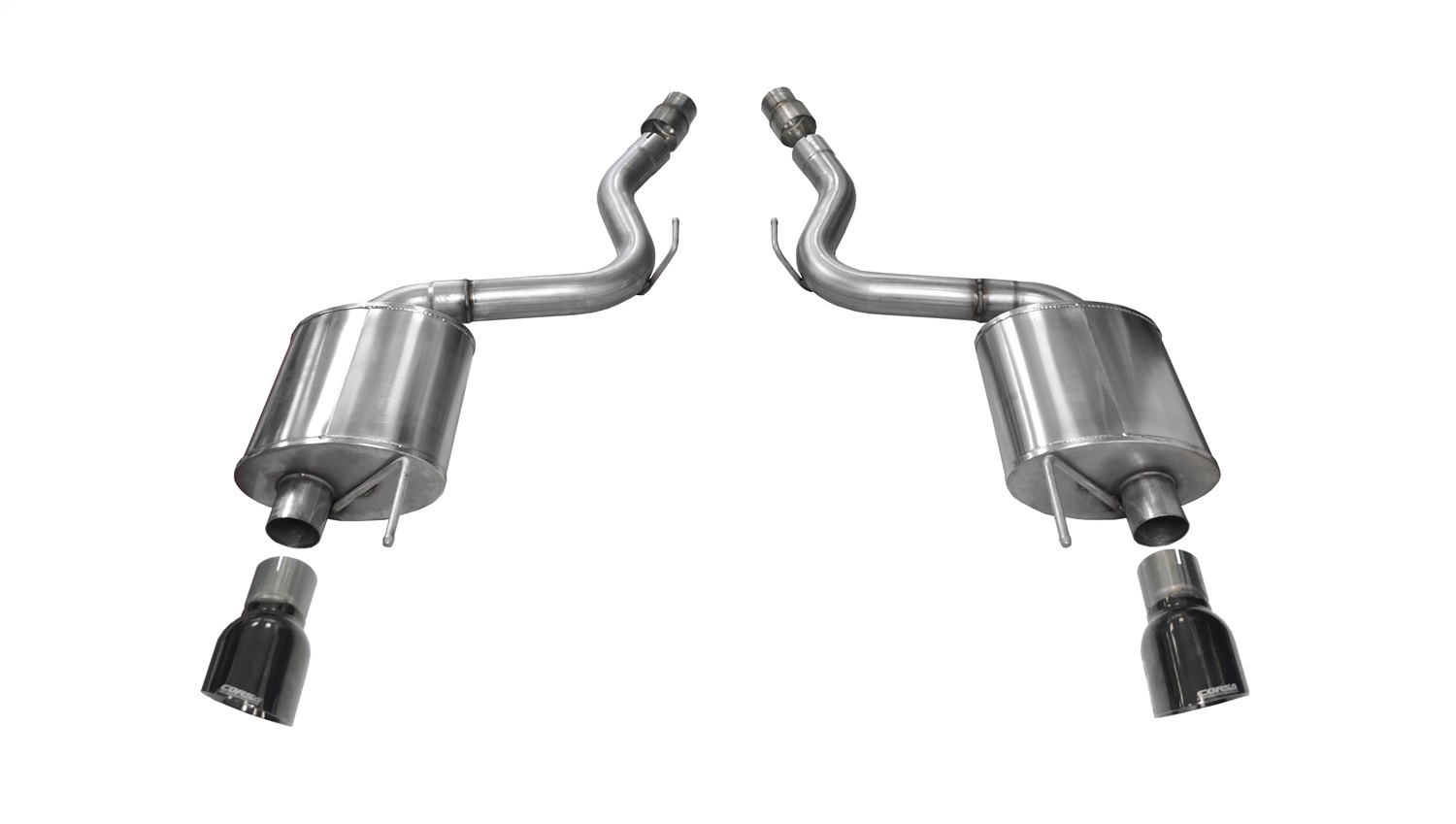 Corsa Performance 14329BLK Touring Axle-Back Exhaust System Fits 15-17 Mustang