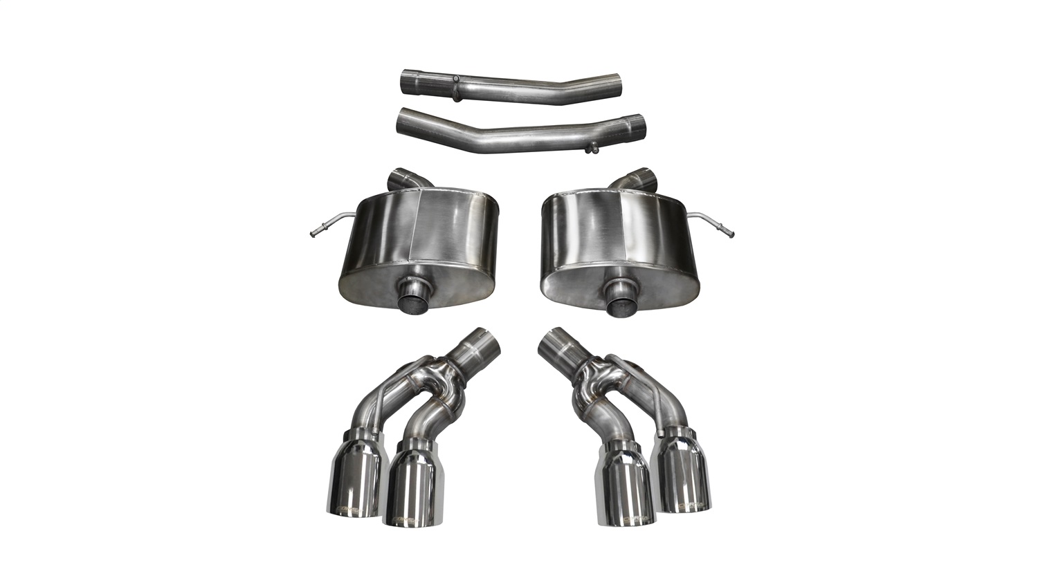 Corsa for 2016 Cadillac CTS V 6.2L V8 2.75in Polished Xtreme Axle-Back Exhaust