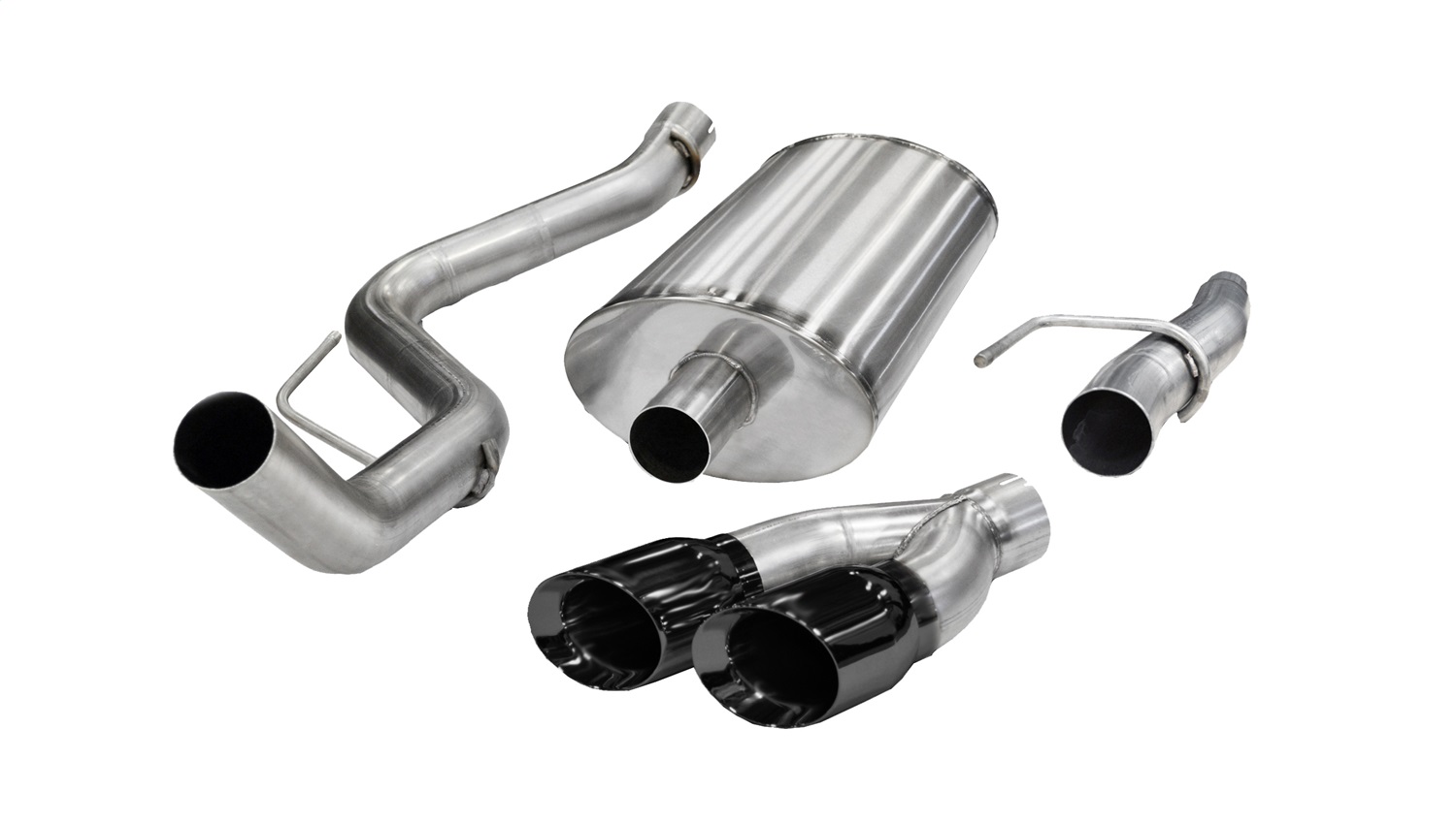 Corsa Performance 14393BLK Sport Cat-Back Exhaust System Fits 11-14 F-150