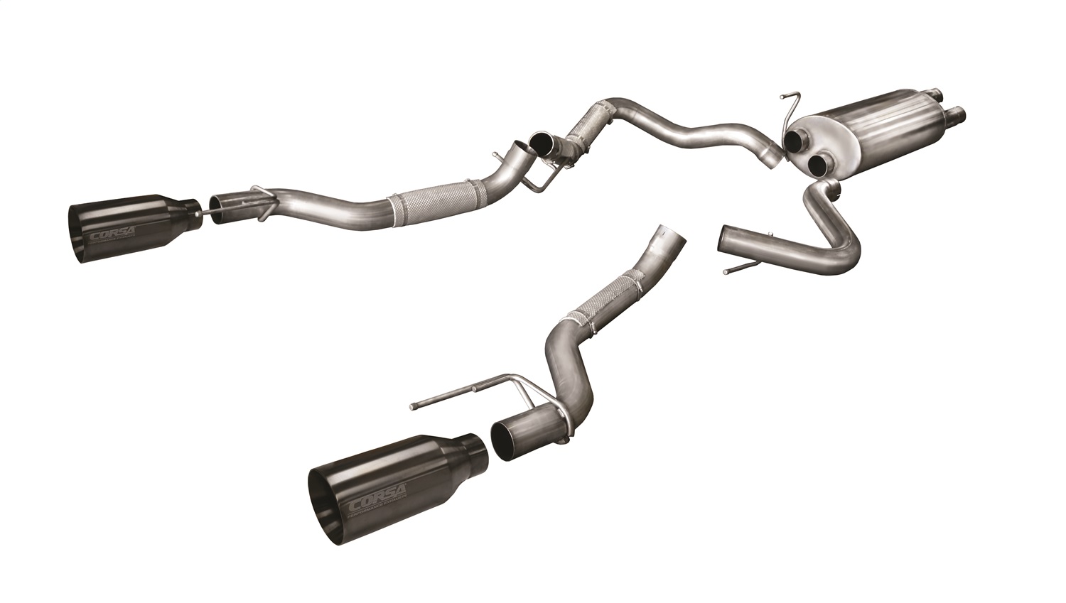 Corsa Performance 14397GNM Sport Cat-Back Exhaust System Fits 17-20 F-150