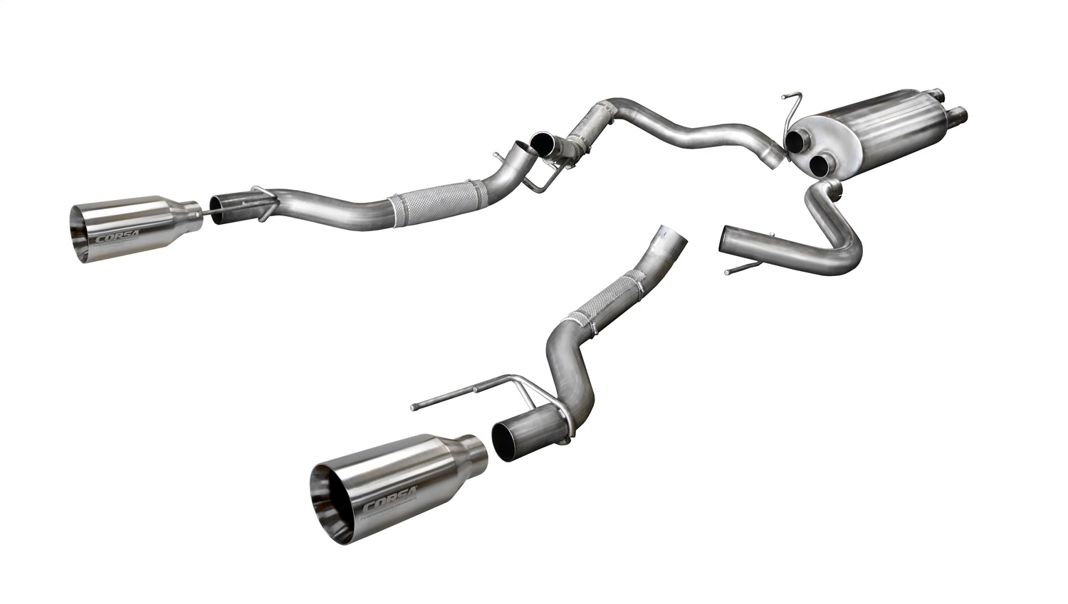 Corsa Performance 14397 Sport Cat-Back Exhaust System Fits 17-20 F-150
