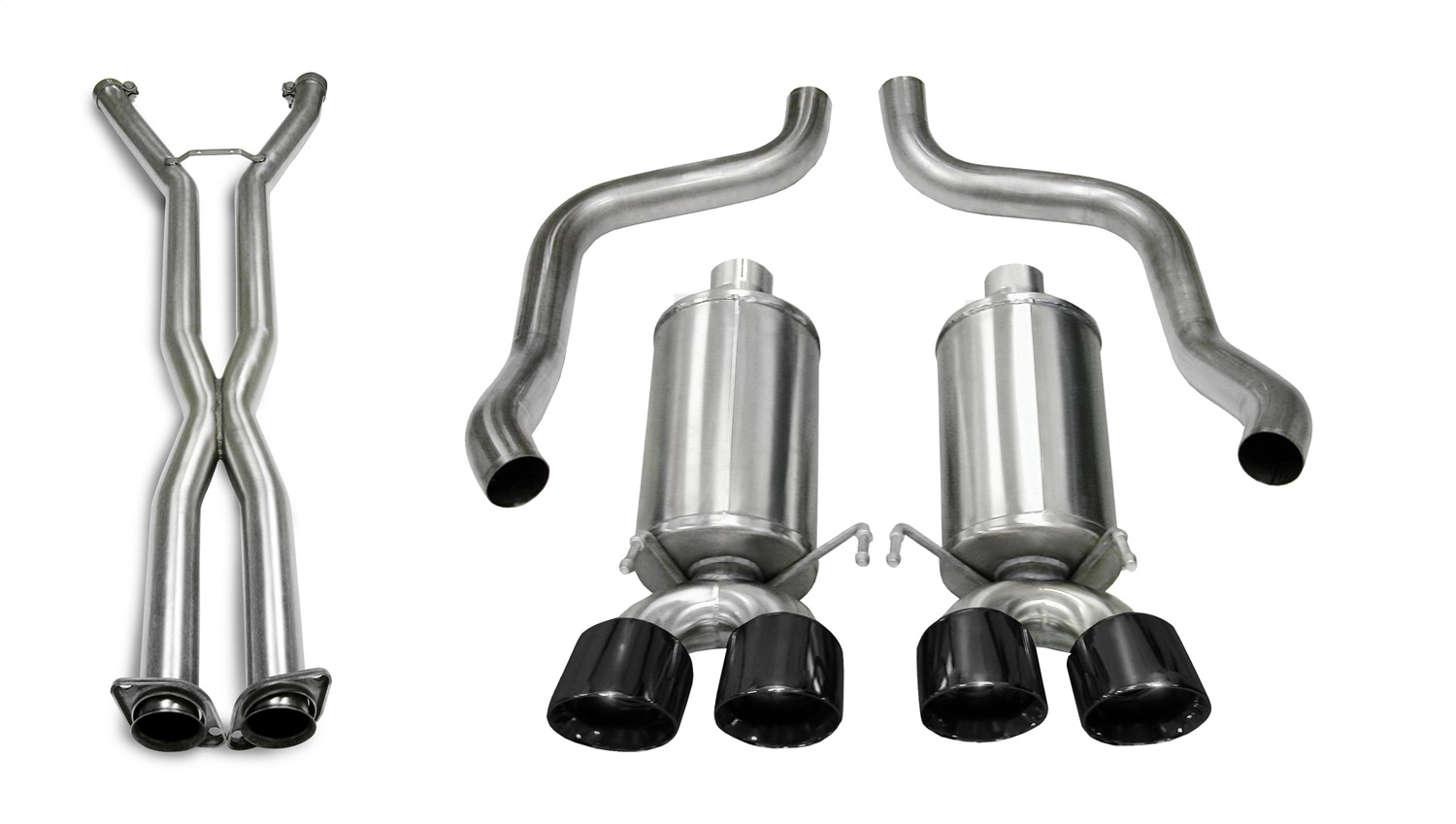 Corsa Performance 14469CB4BLK Xtreme Cat-Back Exhaust System Fits 05-08 Corvette