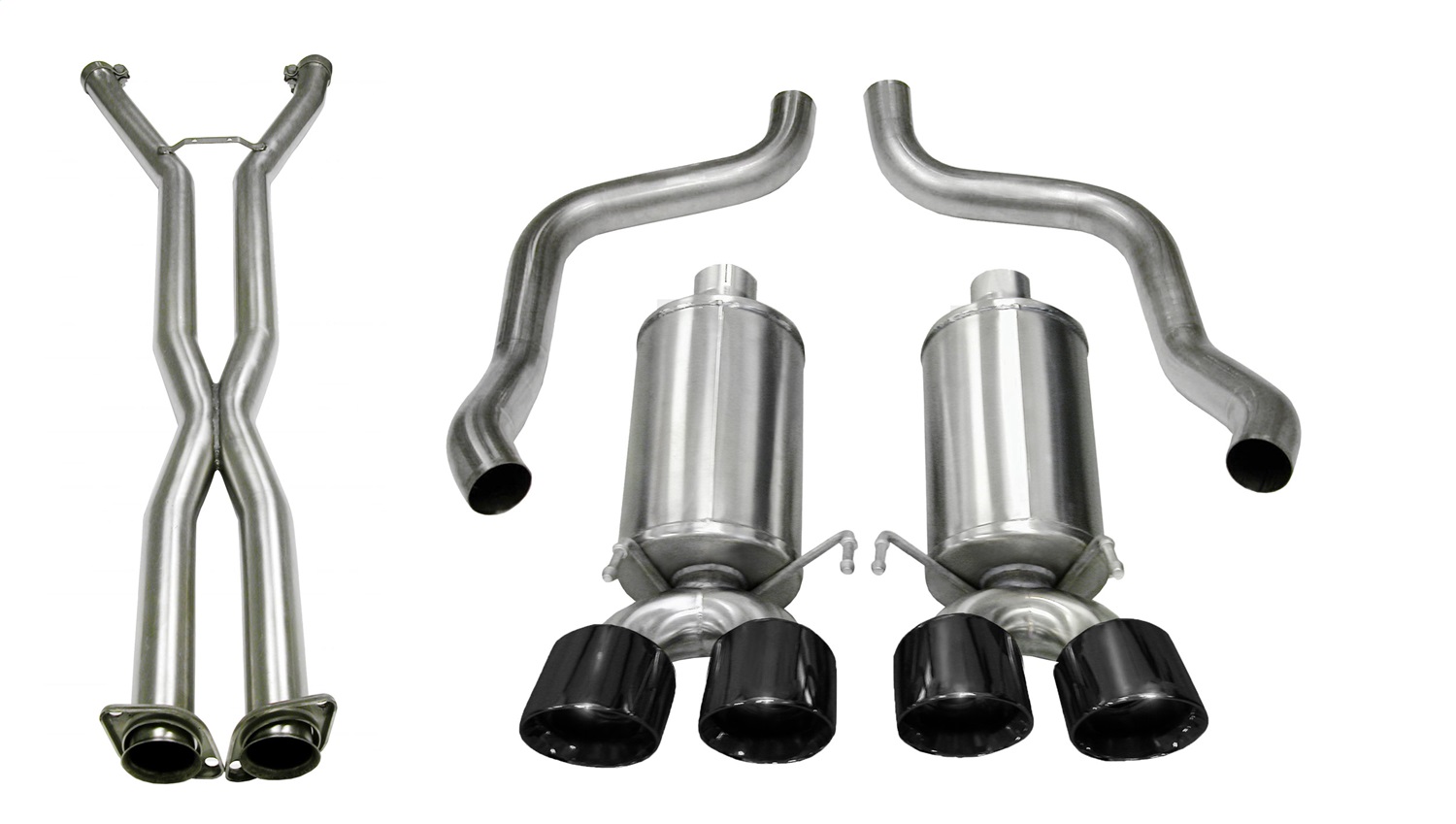 Corsa Performance 14470CBBLK Xtreme Cat-Back Exhaust System Fits 09-13 Corvette