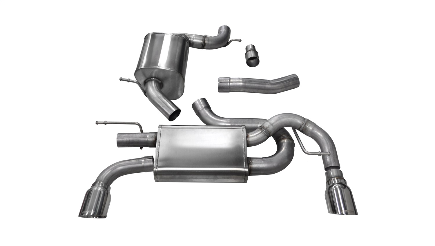 Corsa Performance 14491 Touring Cat-Back Exhaust System Fits 10-14 Golf GTI
