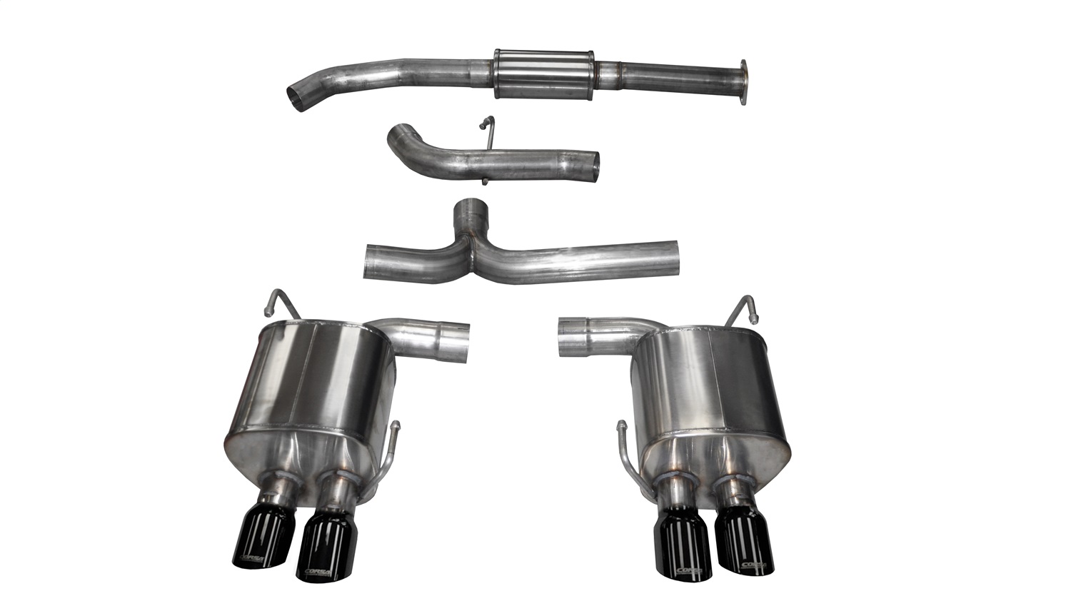 Corsa Performance 14857BLK Sport Cat-Back Exhaust System Fits 15-20 WRX WRX STI