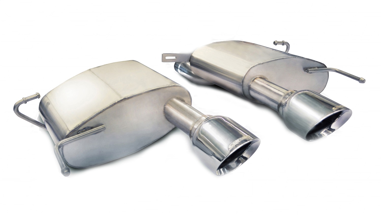 Corsa for 11-13 Cadillac CTS Coupe V 6.2L V8 Polished Sport Axle-Back Exhaust