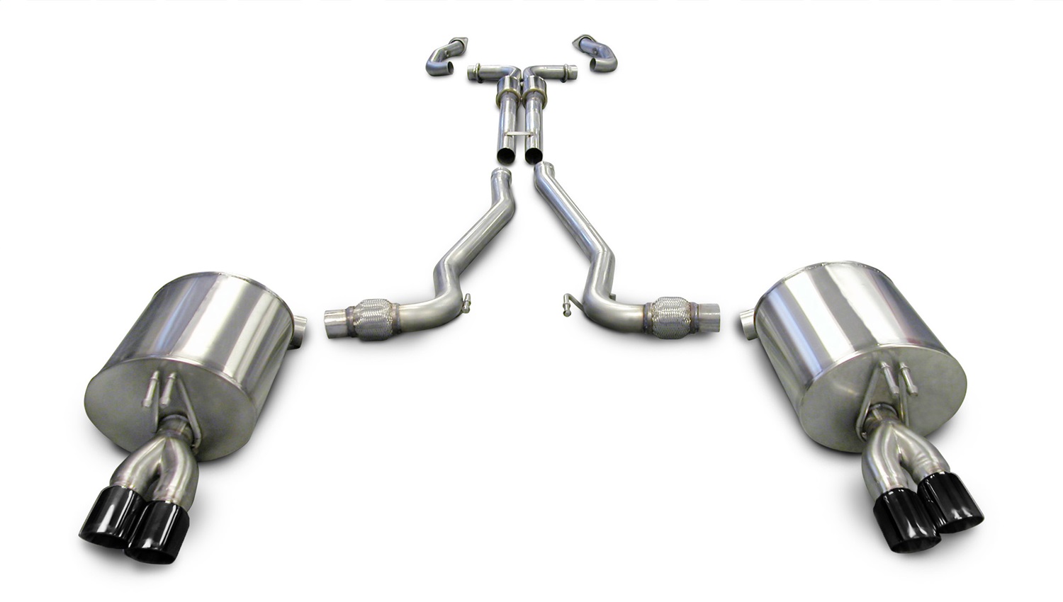Corsa for 08-09 Pontiac G8 GXP 6.0L V8 Sport Cat-Back w/ Dual 3in Black Tips