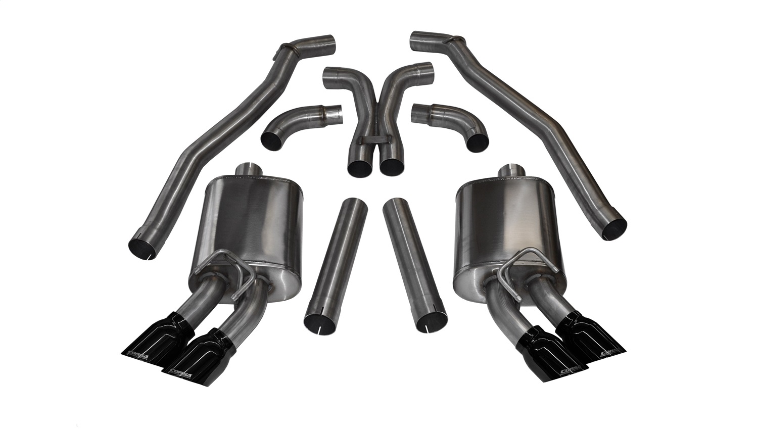 Corsa Performance 14971BLK Sport Cat-Back Exhaust System Fits 12-15 Camaro