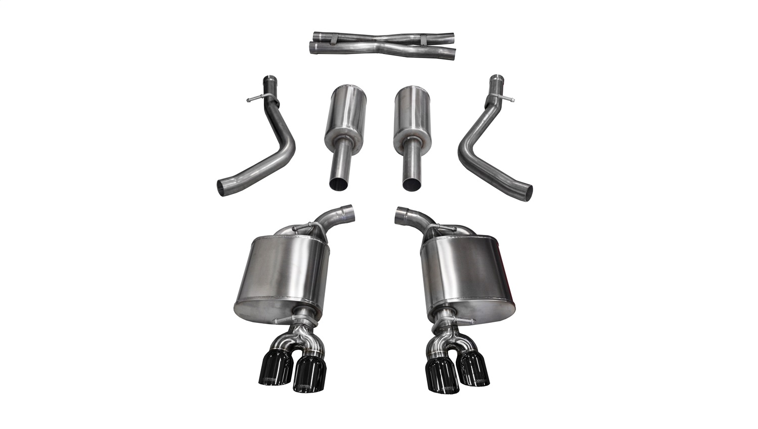 Corsa Performance 14986BLK Sport Cat-Back Exhaust System Fits 15-16 Challenger